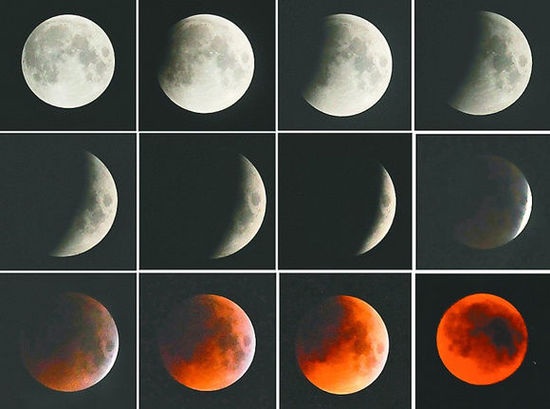 "红红的月亮高空挂" 罕见月全食8日将登场(图)