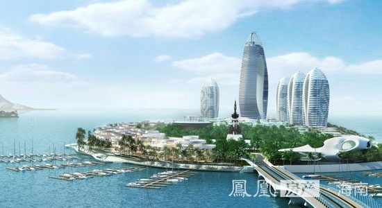 项目介绍: 作为国际旅游岛重点规划的阳光海岸三亚核心地标,凤凰岛全长约1250米,宽约350米,约395米长的海上观光大桥连通三亚中心城区。凤凰岛国际养生度假中心总建筑面积为20.4万,由五栋100m高的28层曲面建筑组成,是三亚湾最豪华的全海景建筑群。由一幢为五星级标准酒店、一幢产权式酒店、三幢酒店式公寓组成。 楼盘优势:三亚地标性建筑,海上LED天幕全国稀缺的顶级度假综合体岛屿;三面环山,四面瞰海,三亚唯一360度海景视界;紧邻三亚湾核心区域,共享城市餐饮购物、娱乐休闲、旅游交通配套;超曲面海上