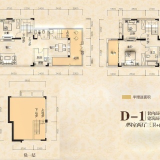 二期洋房2号楼D-1户型底层