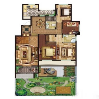 花园洋房A-1户型