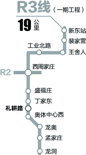 轨交R3线又新增一个站点 全线预计2020年通车