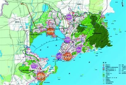 青岛建海湾集合型中心城区 2020年人口达到6