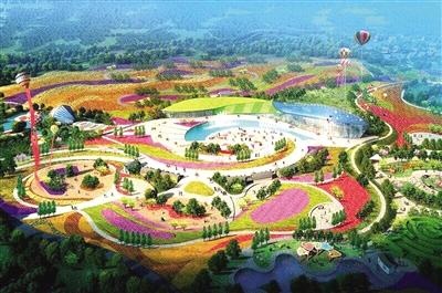 小庭院手绘鸟瞰图