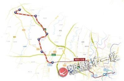 璧山—铜梁市郊铁路 今年开工接地铁1号线