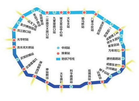 成都唯一环线地铁明年运行 招商中央华城坐收