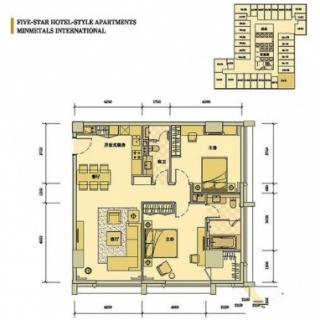 B栋5-11层D1五星级酒店式公寓户型