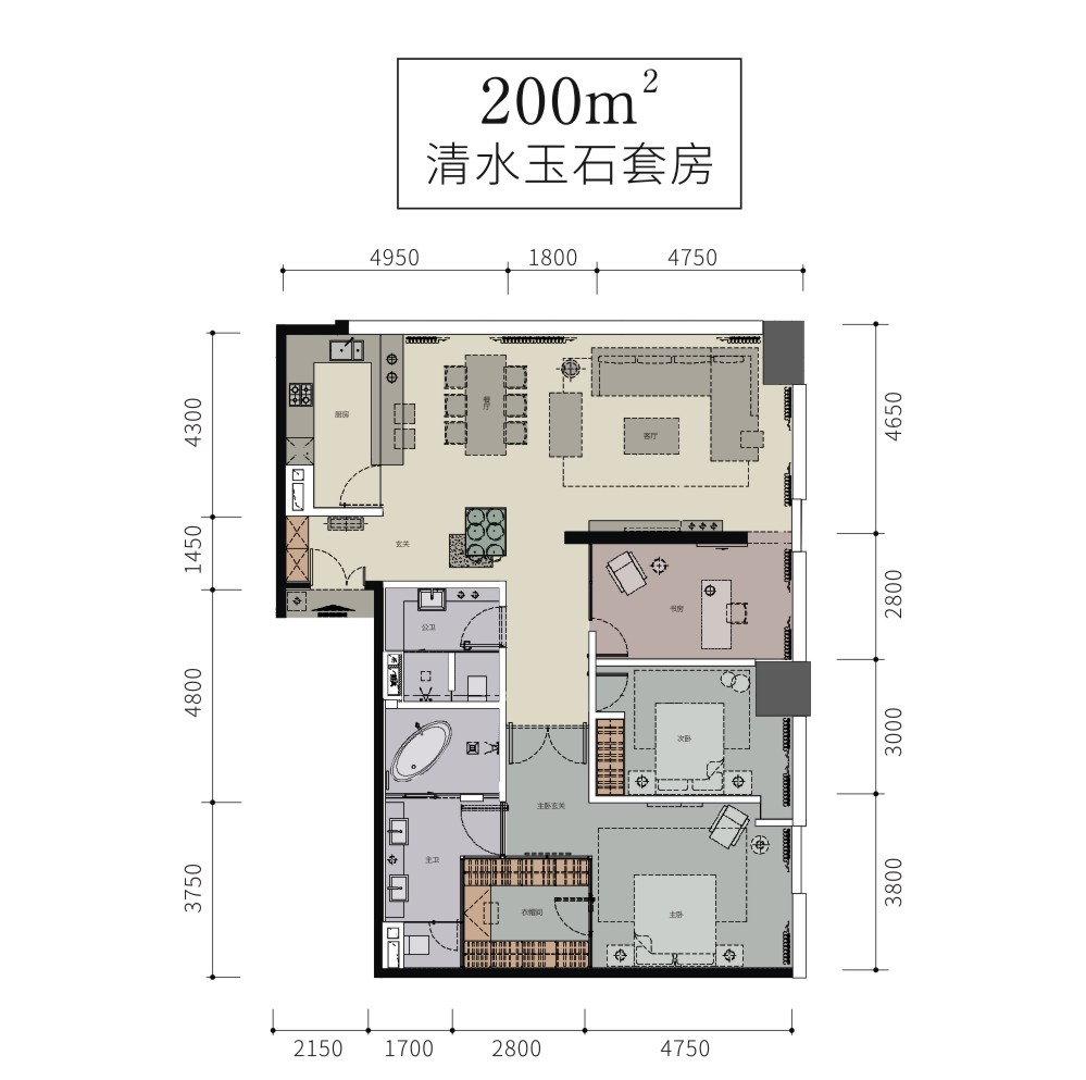 1/1清水玉套房在售变价通知我参考价格540万元/套户型建筑面积180㎡