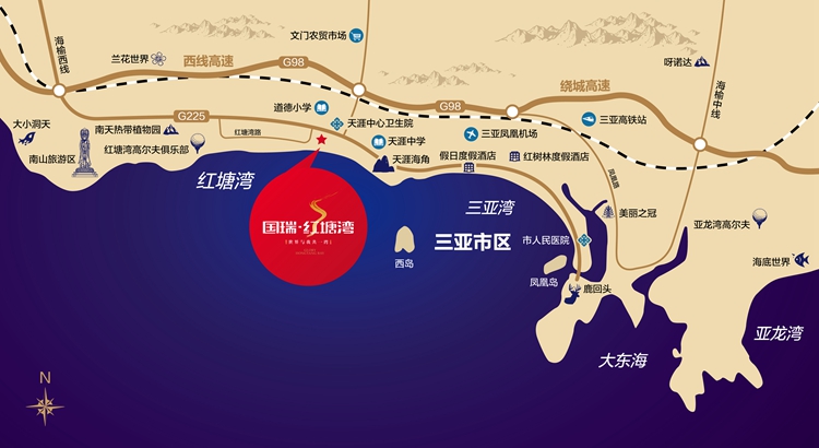 海南楼盘 三亚楼盘 国瑞·红塘湾 国瑞·红塘湾户型 双拼别墅d