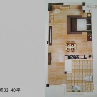 公寓32-40平米户型