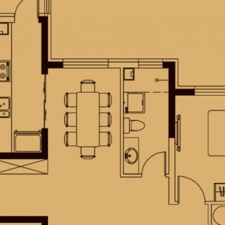 B5【两室两厅两卫】建筑面积：125.53㎡