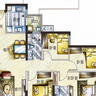 115㎡精装四房