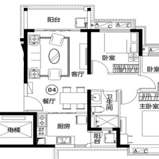 42栋5、20、22层户型图