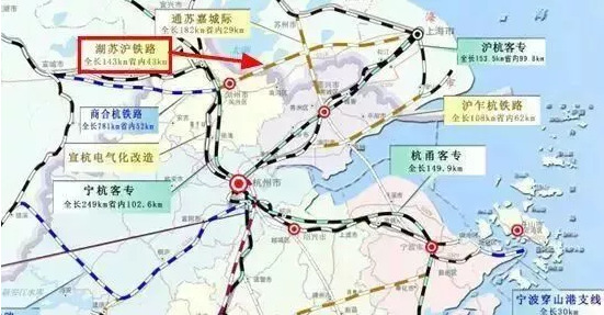 湖铁路项目新建线路东起上海市虹桥站,途经松江,苏州市吴江区,南浔区