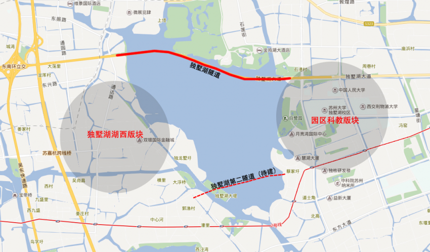 苏州资讯 观察 年底开建,独墅湖第二隧道落定!
