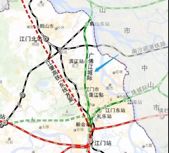 广佛江珠城际路线图