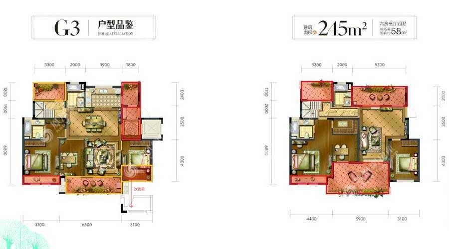 光明·御品245㎡户型户型图