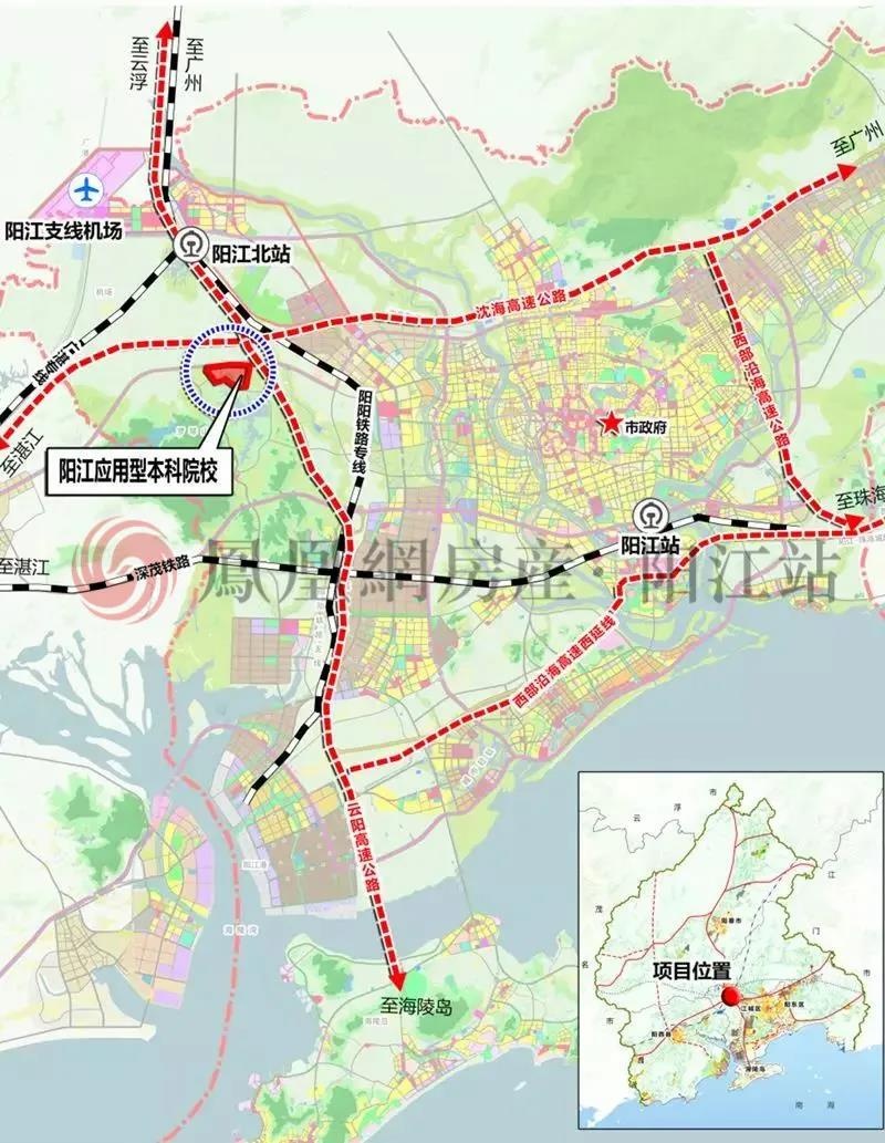 广东省批复下来了:阳江这5块地将被征为本科院校建设用地!