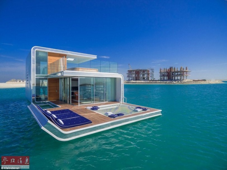 边泡澡边赏鱼:迪拜建水下别墅度假村