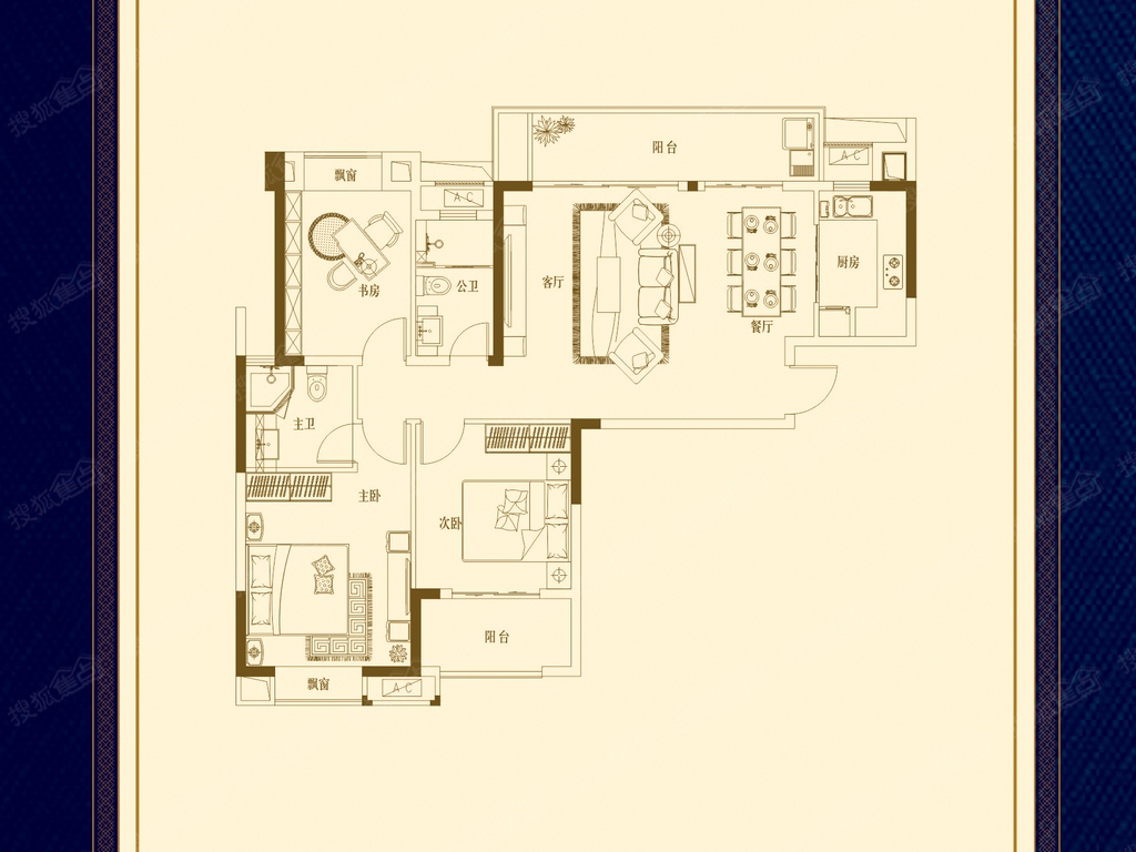 建发中央悦府户型图