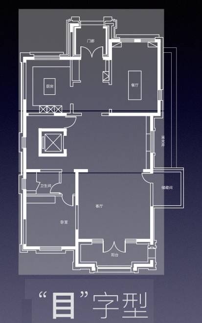 的独栋产品平面布局,多是"目"字形,或是"九宫格",造成"宿舍式"别墅,或