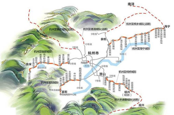杭州到安吉轻轨规划图图片
