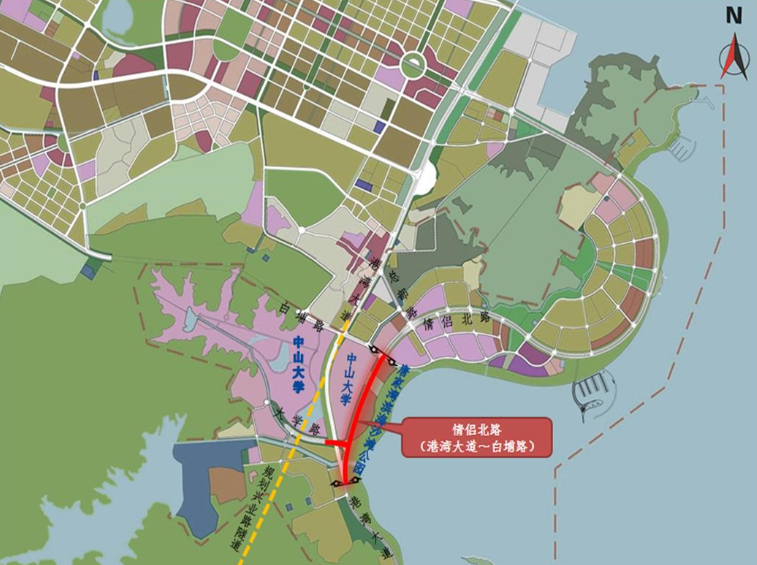 唐家湾情侣北路改线工程