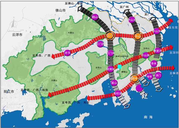 斗門乾務鎮總體規劃出爐 廣珠鐵路縱向穿過片區 ——鳳凰網房產珠海