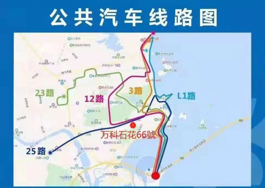 珠海k6路公交车路线图图片