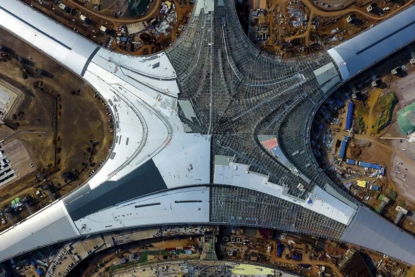 建设中的胶东国际机场