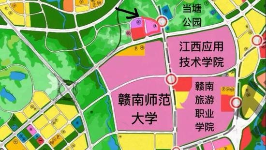 贛州市中醫院新院將建於此地,位於蓉江新區武陵大道北側,春風路南側