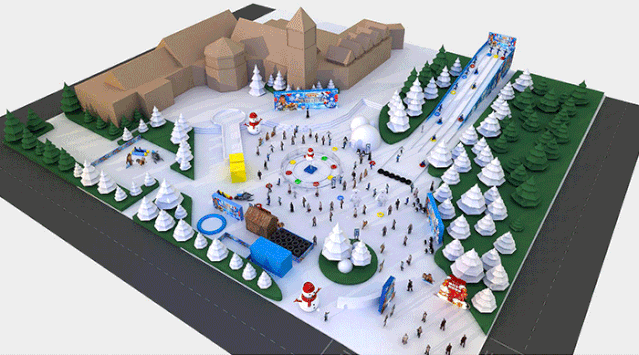 小型冰雪乐园设计图片
