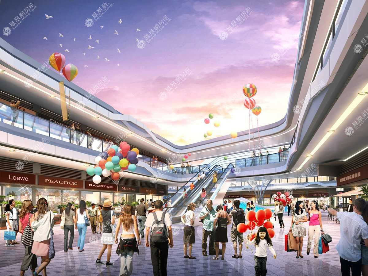 珠晖酃湖万达广场商业效果图