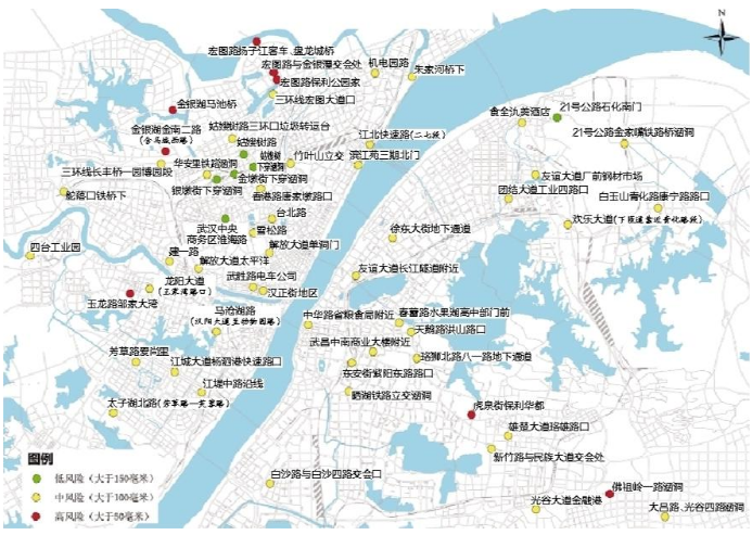 武漢中心城區59處路段易漬水